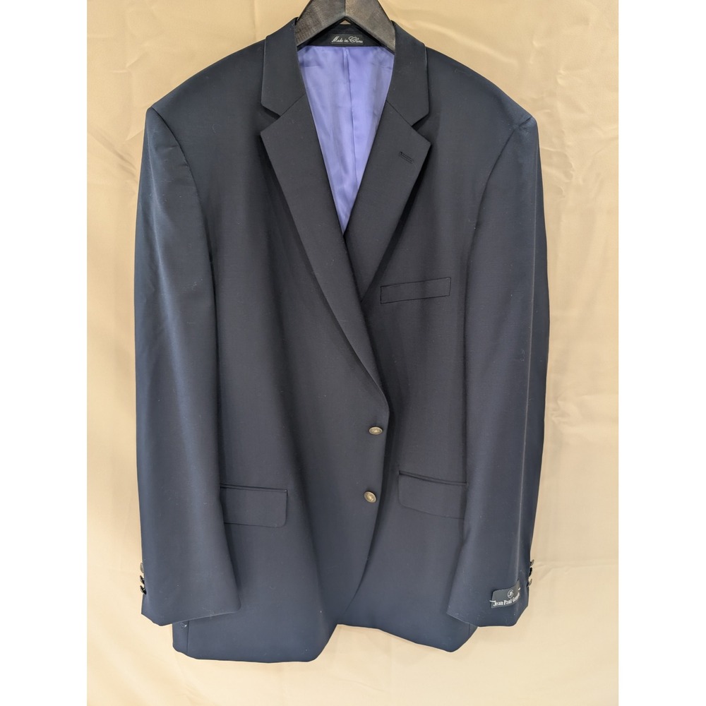 Jean Paul Germain Mens 52L Navy Blue‎ Suit Jacket Blazer